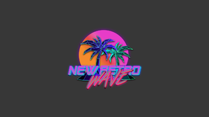 New Retro Wave Typography Photoshop Synthwave 1980s Neon 1920x1200 Wallpaper