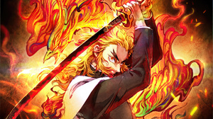 Anime Kimetsu No Yaiba Kyojuro Rengoku Fire Sword Anime Boys 2560x1440 Wallpaper