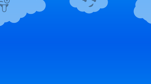 Minimalism Clouds Smile Simple Background Blue Background Vertical 1080x2400 Wallpaper