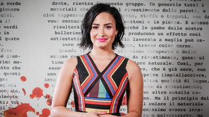 Black Hair Brown Eyes Demi Lovato Lipstick Short Hair Singer Smile Woman 4500x2532 Wallpaper