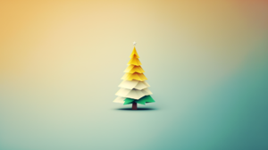 Ai Art Minimalism Winter Is Coming Christmas Simple Background Trees 1920x1080 Wallpaper