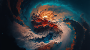Ai Art Abstract Space Universe Nebula Smoke 3060x2048 Wallpaper