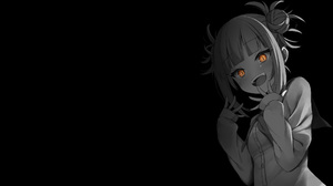 Selective Coloring Black Background Dark Background Simple Background Anime Girls Boku No Hero Acade 2560x1440 Wallpaper