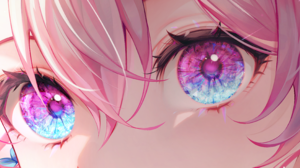 Anime Pink Hair Artwork Digital Art Honkai Star Rail Eyes Multi Colored Eyes Bangs Looking At Viewer 4256x1782 Wallpaper