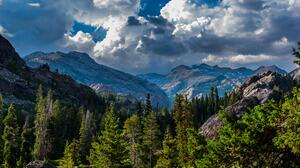 California USA Mountain Chain Valley Forest Nature Landscape 6016x4016 Wallpaper