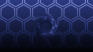 Hexagon Pattern Grid Neon Spiral Grain Simple Background Minimalism Digital Art 2560x1440 Wallpaper
