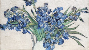 Vase With Irises Vincent Van Gogh Artwork Painting 4000x3155 Wallpaper