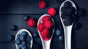Blackberry Blueberry Fruit Raspberry 3751x2899 Wallpaper