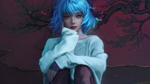 Animation Animation Lee Blue Hair 2560x1440 Wallpaper