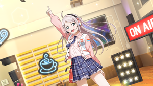 Lanzhu Zhong Love Live Nijigasaki High School Idol Club Love Live Anime Girls Anime Finger Pointing  3600x1800 Wallpaper