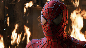 Spider Man Superhero Fire Movies Film Stills Mask Tobey Maguire Marvel Comics 1920x1080 Wallpaper