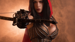 Cosplay Diablo Demon Hunter Diablo Brunette Cape Weapon Women 854x1280 Wallpaper