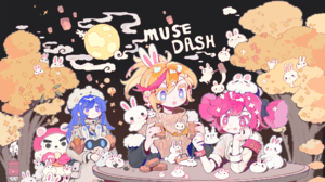 MuseDash Anime Girls Gamer Music Colorful Food Tongue Out Trees Rabbits Animals 2048x1260 Wallpaper