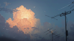 Artwork Sky Clouds 2000x909 Wallpaper
