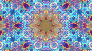 Abstract Artistic Blue Digital Art Glow Mandala Manipulation Space 1920x1080 Wallpaper