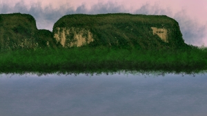 Digital Painting Digital Art Nature Stream Landscape 1920x1080 Wallpaper