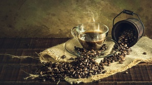 Coffee Beans Drink Cup Still Life 7360x4912 wallpaper