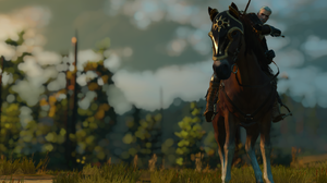 The Witcher The Witcher 3 Geralt Of Rivia Horse Riding Horse Video Games Video Game Man CGi Video Ga 1440x900 Wallpaper