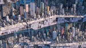 ArtStation Digital Art Building City Urban Marcel Deneuve 1440x1800 Wallpaper