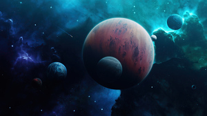 Science Fiction Planet Space Stars Artwork Digital Art Comet 5120x2880 Wallpaper