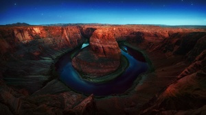 Nature Canyon Night River Cliff 2500x1668 wallpaper