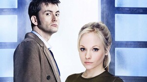Doctor Who The Doctor TARDiS David Tennant Tenth Doctor Georgia Moffett 2560x1600 Wallpaper