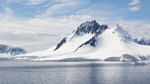Island Antarctic Antarctica Winter Glacier Nature Landscape Clouds Snow Water 5456x3637 Wallpaper