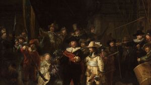 The Night Watch Rembrandt Van Rijn Musket Drums Spear Classical Art Artwork Hat Uniform Gun Flag 11206x9320 Wallpaper
