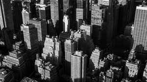 City Building Skyscraper Monochrome Cityscape 5120x2880 Wallpaper