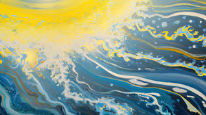 Ai Art Ai Painting Painting Sun Water Surreal 3840x2160 Wallpaper