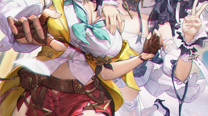 Anime Anime Girls Atelier Ryza Vertical Gloves Two Women 2204x3500 wallpaper