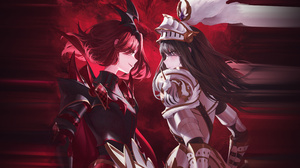 Wanke Armor Redhead Knight Anime Girls 10000x5000 Wallpaper