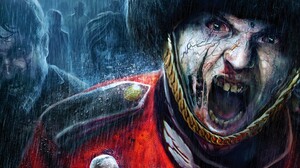 Dark Fantasy Rain Scary Zombiu Zombie 2880x1800 Wallpaper