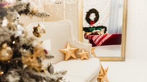 Christmas Ornaments Room Stars 5760x3840 Wallpaper