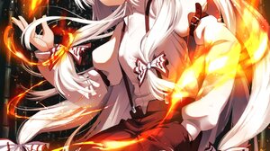Touhou Long Hair Anime Anime Girls Red Eyes Fantasy Art Fantasy Girl 1106x1546 Wallpaper