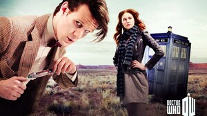 Doctor Who Matt Smith Karen Gillan Amy Pond TARDiS Eleventh Doctor 1440x900 Wallpaper