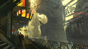 Digital Digital Art Artwork Illustration City Cityscape Cyberpunk Environment Hardy Fowler Fantasy A 2240x1260 Wallpaper