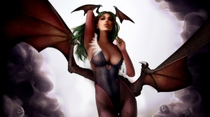 Devil Fantasy Girl Morrigan Aensland Wings 2560x1600 wallpaper