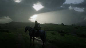 Red Dead Redemption 2 Arthur Morgan Video Game Characters Screen Shot Sky Clouds Video Games Horse V 1919x1068 wallpaper