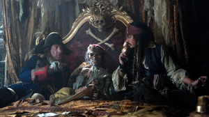 Geoffrey Rush Hector Barbossa Jack Sparrow Johnny Depp 4256x2832 Wallpaper