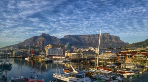 Cape Town South Africa Table Mountain Waterfront Boat Sea Sky Yachts Morning 1920x1080 Wallpaper