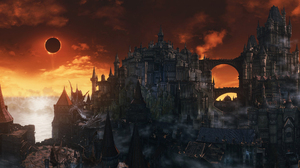 Castle City Dark Souls Iii Dragon Eclipse 3600x1500 Wallpaper