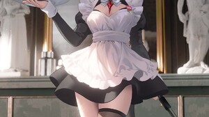 Anime Anime Girls Maid Maid Outfit Horns Monster Energy 1813x2400 Wallpaper