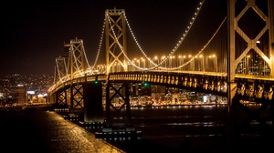 Night Bridge Usa Light San Francisco 2048x1365 Wallpaper