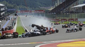 Car Formula 1 Race Tracks Crash 2560x1600 Wallpaper