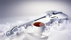 Coffee Mug Music Tea Violin 1920x1200 Wallpaper