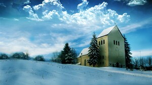 Winter Snow Cloud 1920x1200 Wallpaper