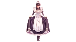 Apron Black Hair Headdress Maid Narberal Gamma Overlord Anime 3840x2160 Wallpaper