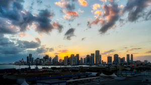 Photography Trey Ratcliff USA Florida Miami Cityscape Building Scyscrapers Clouds Sky 7680x4320 Wallpaper