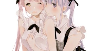 Anime Anime Girls Original Characters Twins Artwork Digital Art Fan Art 1000x1412 Wallpaper